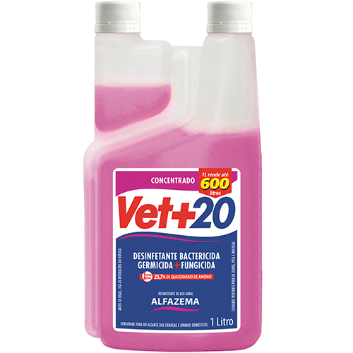 Desinfetante Concentrado Vet+20 Alfazema 1l